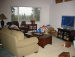 Living room in the duplex with Ken's plasma TV