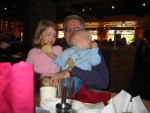 Poppy with the kids at Glacier Brewhouse