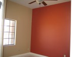 Guest room, accent wall