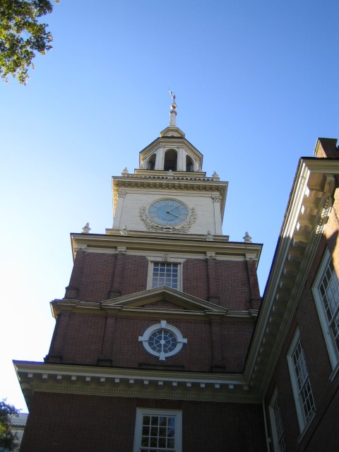 Clock Tower on Independence Hall