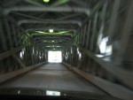 Driving through the Covered Bridge