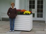 Glenda in front of Rockwell Museum