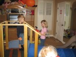 Kids playing in the playroom