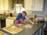 Nathan helps Nonna make cookies