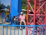 Nathan and Brian on the pulley ride